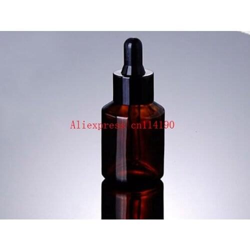 Hot selling empty 30ml rose red frost glass round dropper bottle, empty essentical oil 1 ounce glass dropper bottle