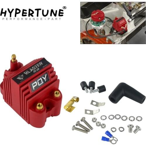Hypertune - Universal Blaster Ss 12V High Output External Male E-Core Ignition Coil With Kits Adaptor With PQY logo JR-EIC00-K