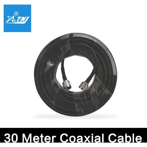30 meters RG6 Low Loss Coaxial Cable 50ohm N Male to N Male Connector Communication Coax Cable For Mobile Phone Signal Booster