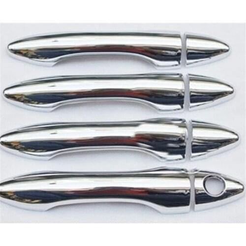 8Pcs/Set ABS Chrome Door Handle Cover Trim Sticker for Hyundai IX 35 Ix35 2010 20112012 2013 2014 2015 2016 Car styling