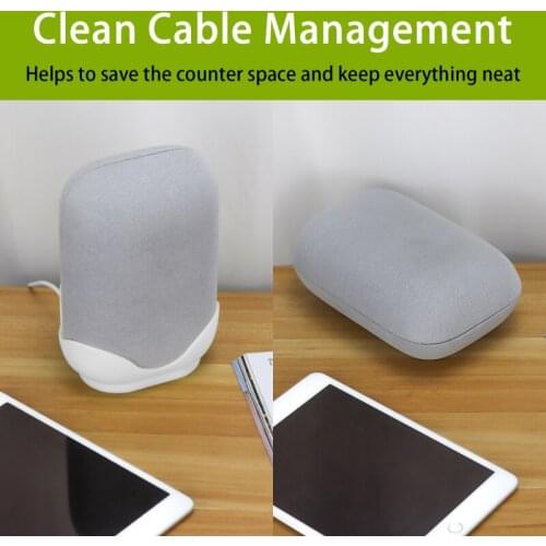 Wall Mount Shelf Stand for Google Nest Audio all Mount Holder Tablet Stand Mount Holder Space-Saving Solution for Smart Home