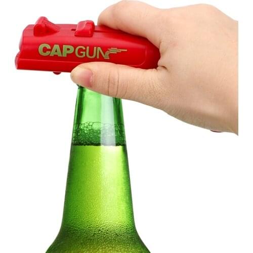 New Firing Cap Gun Creative Flying Cap Launcher Bottle Beer Opener bar family Party Play cool E11552