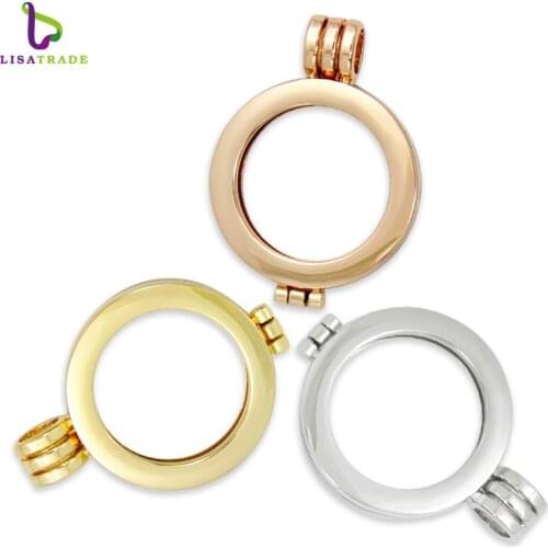 New! 10PCS! Small My moneda holder pendant Mi coin locket necklace Coin frame Fit for 25mm coin disc Surprising quality