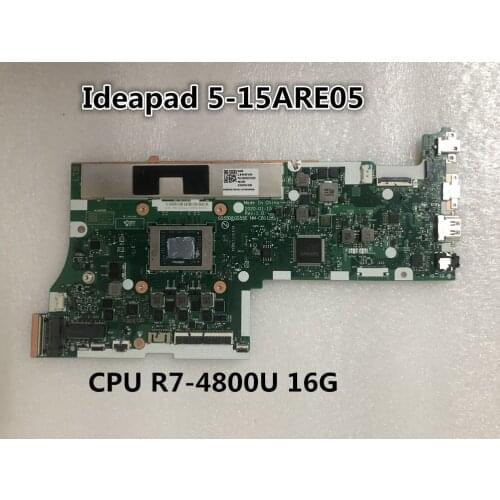 Original laptop Lenovo ideapad 5-15ARE05 Motherboard CPU R7-4800U 16G UMA FRU 5B20S72545 5B21B33116