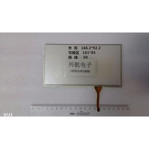 Original New 4 Wire length 50 Perimeter 166 * 92 Resistance 4-wire touch screen Touch the glass display