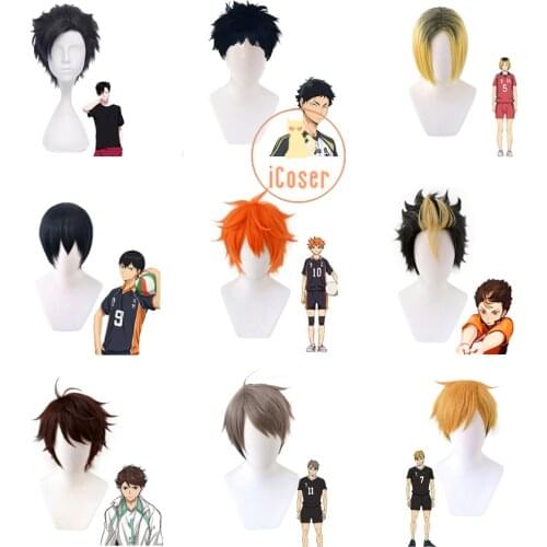 Haikyuu Season 4 Cosplay Wigs Akaashi Keiji Hinata Shoyo Nishinoya Yuu Oikawa Tooru Kozume Kenma Tobio Miya Kuroo Tetsurou Wigs