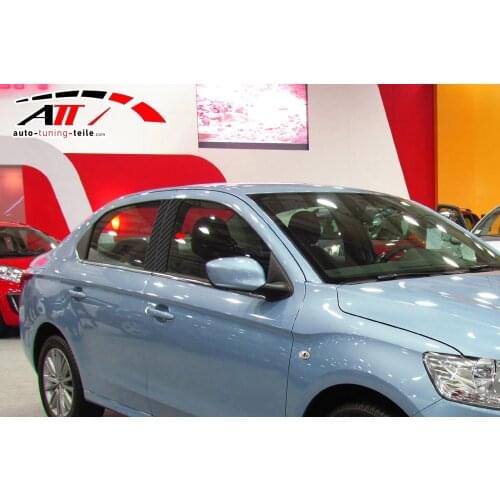 Fit For Citroen C-elysee 2016 and Post Carbon Door 4 Piece Chrome Styling Accessories Modified Designed Car tuning