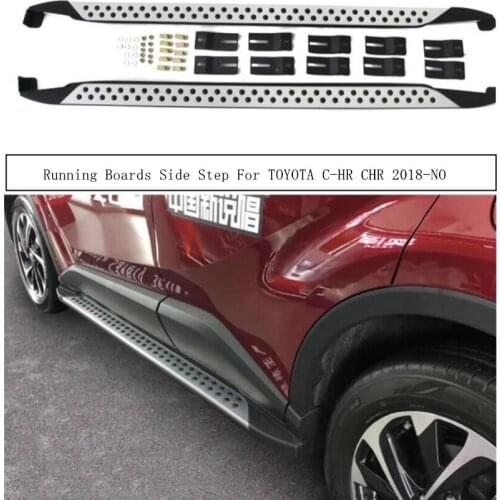 Running Boards For TOYOTA C-HR CHR 2018 2019 2020 2021 Side Step Bar Pedals High Quality Nerf Bars Auto Accessories