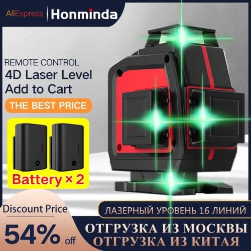 Laser Level 16 Lines 4D/3D Self-Leveling 360 Horizontal And Vertical Cross Super Powerful Green Laser Beam Line