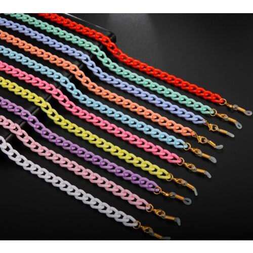 Skyrim Candy Color Acrylic Womens Sunglasses Chain Reading Glasses Chains Holder Lanyard Mask Cord Necklace Neck Strap Rope