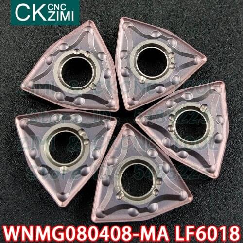 WNMG080408-MA LF6018 WNMG 080408 MA LF6018 carbide inserts External turning insert tool CNC Metal lathe tool for stainless steel