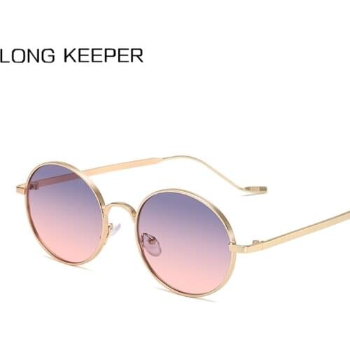 New Fashion Small Round Sunglasses Women Brand Vintage Eyeglasses Metal Frame UV400 Sun Glasses Shades Eyewear lentes de sol