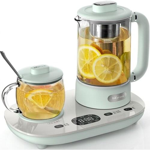 220V Household Health Pot 600ml Electric Stew Cup Office Small Tea and Porridge Hot Milk High Boron Glass Electric Kettle C06N1