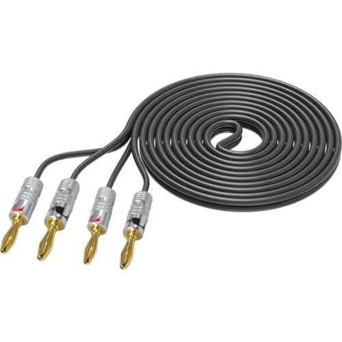 3M Hifi Speaker Cable with Banana Plug for Home Theater Multimedia Amplifier Kit