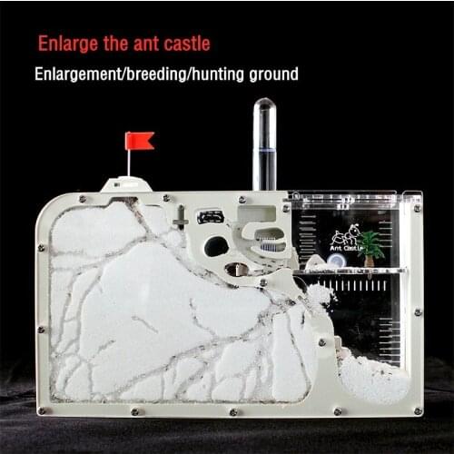 Acrylic Ant Farm Castle Ant Nest With Feeding Area DIY Ecological Workshop Ant Insect Habitat Science Learning Kit