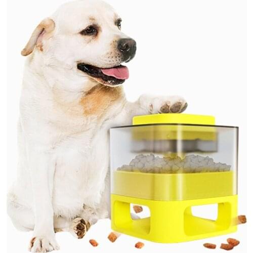 Automatic Dog Slow Feeder Treat Dispensing Toy Interactive Feed Game Food Dispensing Slow Feed for Puppy, Medium Dogs, and Pets
