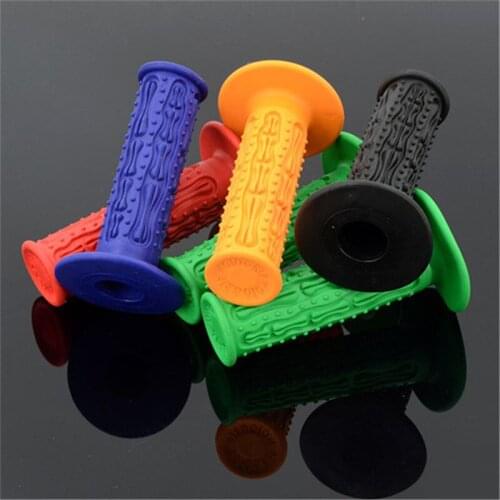 Colorful Motorcycle Handle Bar Grip Rubber Scooter Handlebar Grip Motorbike Soft Handle Grips Universal Motorcycle Accessories
