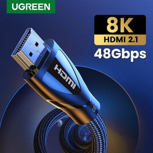 Ugreen HDMI Cable for Xbox Series X HDMI 2.1 Cable 8K/60Hz 4K/120Hz HDMI Splitter for Xiaomi Mi Box PS5 HDR10+ 48Gbps HDMI 2.1