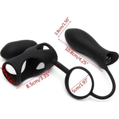 Cock Rings Vibrator Soft Silicone Penis Rings Adult Sex Toy Erection Enhancing and Orgasm for Men