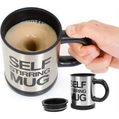 Lazy Coffee Mug Stainless Steel Self Stirring Mug Automatic Mixing Mug for Coffee Milk Mixing Cup Smart Insulated Coffee Mugs
