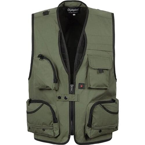 Summer Baggy Sleeveless Jacket For Men With Many Pockets Male Casual Breathable Gilet Photographer Vest Men Baggy Waistcoat 5XL