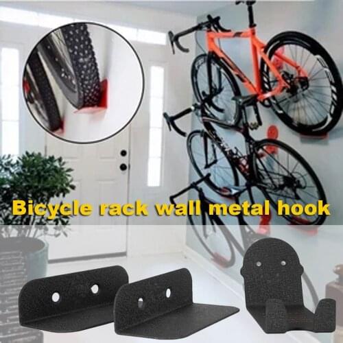 Bicycle Rack Wall Metal HookBicycle Mountain Bike Wall Bracket Road Bike Wall Hook Rack High Quality Bicycle Rack Storage Rack