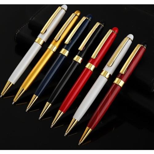 Bullet Head 1.0MM Metal Ball Point Pen Business Multicolor 13 PCS Ball Point Pen Stationery Office Supplies