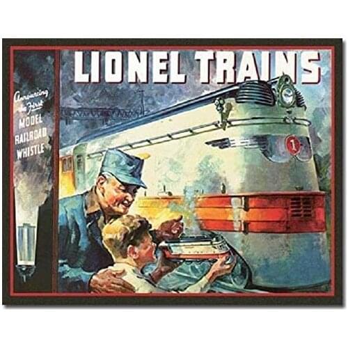SRongmao Lionel Train 1935 - Cartel de metal para pared (8.0 x 12.0 in)
