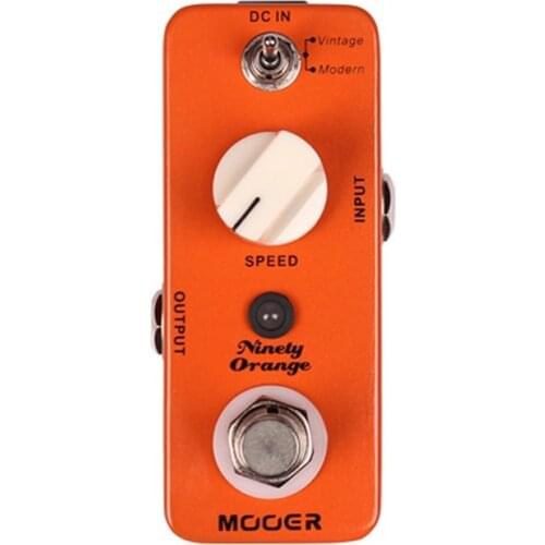 MOOER Ninety Orange Phaser Effect Guitar Pedal Processor 2 Modes Vintage Modern Effects Metal Analog Circuit Pedals Guitar Parts