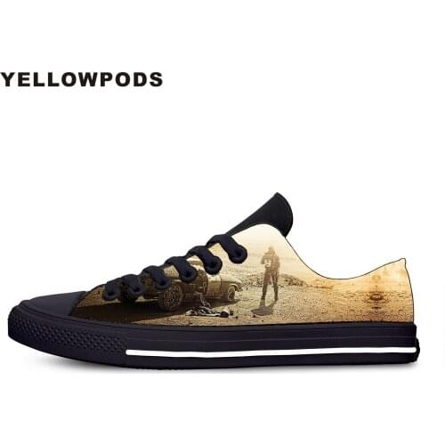 Mens Casual Shoes Fashion Hot Cool Handiness Action Movie Mad Max Customized Print Picture Canvas Light Couples Shoes