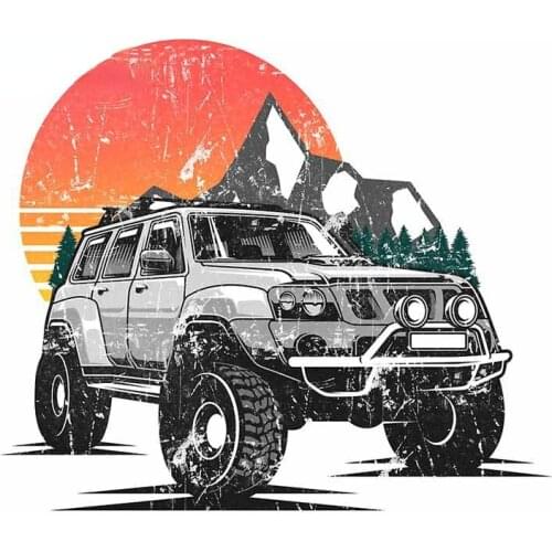 Off-road Vehicle Adventure Decal Silhouette Suitcase Car Stickers Motocycle Helmet JDM Cover Scratches Waterproof Assessoires