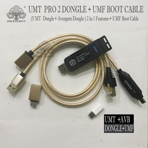 Original new Umt pro 2 dongle ( Umt dongle + Avengers dongle 2 in 1 Features )and Umf boot all in one cable