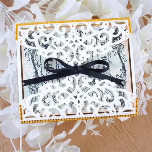 Cutting Dies Making Scrapbook Greeting Card edge Lace Hollow Border Metal Cutting Dies Stencil Frame Embossing Diy Template New