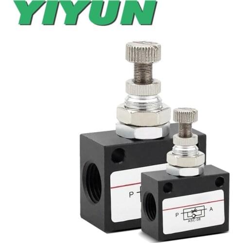 ASC-06 ASC-08 ASC-10 ASC-15 YIYUN Pneumatic one-way throttle flow control valve control valve speed control valve ASC