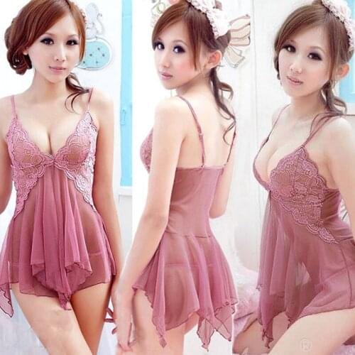 Sexy Women Sleeveless Mini V-neck Tanks Tops Babydoll Lingerie Nightwear Sleepwear Comfort Female Lingerie G-String Dropship