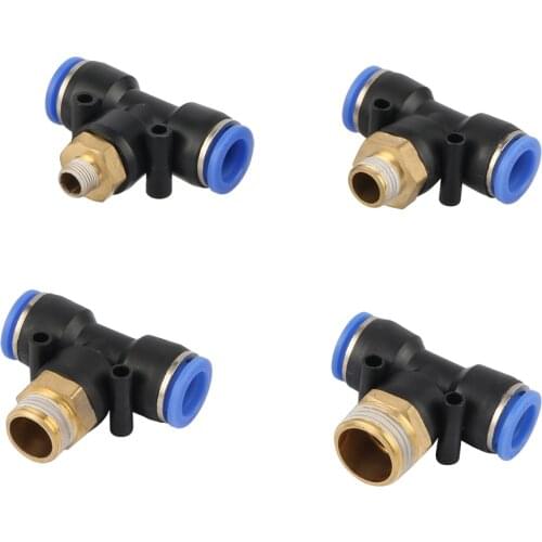 Garden Irrigation 6mm 8mm Pipe Interface Slip Lock Quick Connector 1/8",1/4",3/8",1/2" Male Thread Water Pipe Pneumatic Adaptes