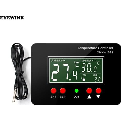 XH-W1621 DC12V/AC220V termostato digitale PID regolatore di temperatura costante trasporto di goccia