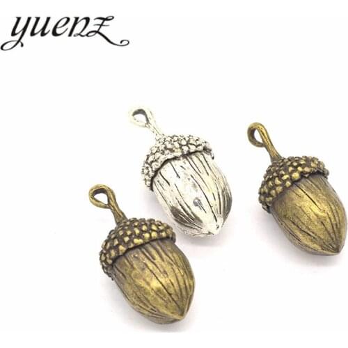 YuenZ 1 pcs 2 colors Antique silver color Pine cone Charms Zinc Alloy necklace,earring bracelet jewelry DIY handmade 41*19mm K04