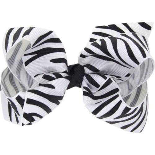 Leopard Print Bow Childrens Jewelry Girls Print Bow Hairpin