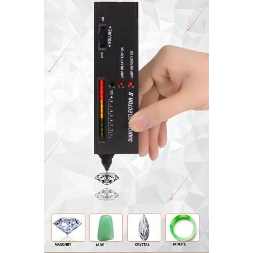 1pc V2 Professional High Accuracy Diamond Tester Gemstone Gem Selector Jewelry Watcher Tool LED Diamond Indicator Test Pen
