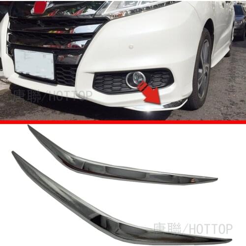 2 Pcs/Set Car Styling ABS Trim Decorative Garnish Front Corner Bumper Guard Cover Protector For Honda Odyssey 2015 2016 2017