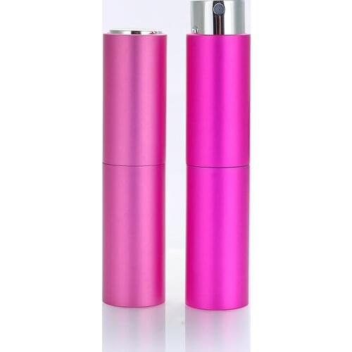 500pcs 8ML Mini Portable Refillable Aluminum Perfume Bottle With Sprayer Empty Parfum Glass Tube For Traveler new