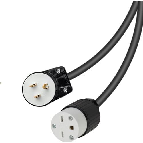 JORINDO NEMA 5-15P to 6-15R American power extension cable,Industrial grade American standard plug 3 pin to 3 hole