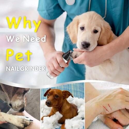Safety pet nail trimmer pet grinder nail clipper USB animal beauty trimmer low volume