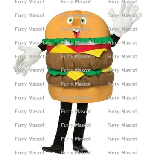 Cheeseburger Waver Christmas Cosplay Unisex Cute Newly Mascot ostume Suit Cosplay Party Game Dress Outfit Adult Gift A