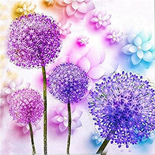 DIY 5D Diamond Paintings Dandelion Scenic Embroidered Diamond Painting Special Shaped Full Round Drill Home Art Decor 1