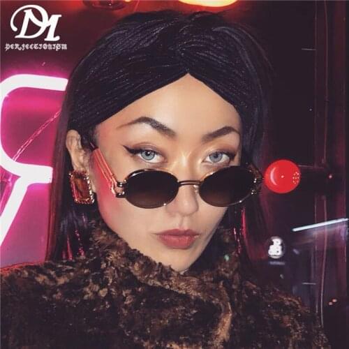 DM PERFECTIONISM Super Cool Woman Steampunk Retro Round Frame Drive Outdoors Sun Protection UV400 Personality Men Sunglasses