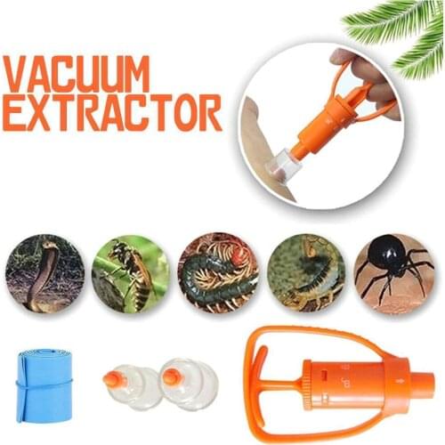 Outdoor Venom Extractor Pump Kit Vipers Bees Biting Emergency Survival Aid Tool Removal Rescue Tools First Safety Vacuum