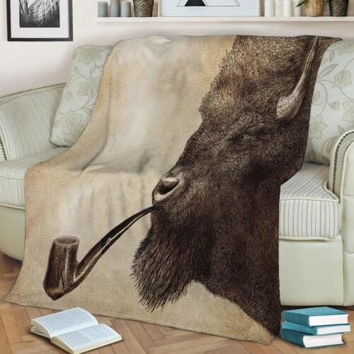 Big Smoke Flannel Throw Blanket 3D Printed Keep Warm Sofa Child Blanket Home Decor Textiles Dream Family Gift