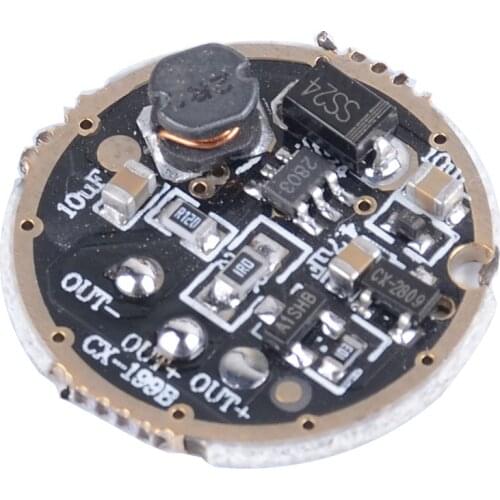 JYL1507 1.5-3V 3W 1-2 Dry Battery 3 Modes Boost Power Torch Circuit Board Drive Plate 20mm